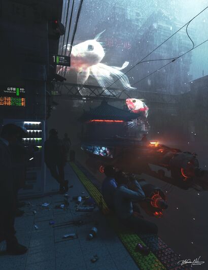 Platform 1 Dreams - a Digital Art Artowrk by Yusuke Nakamae